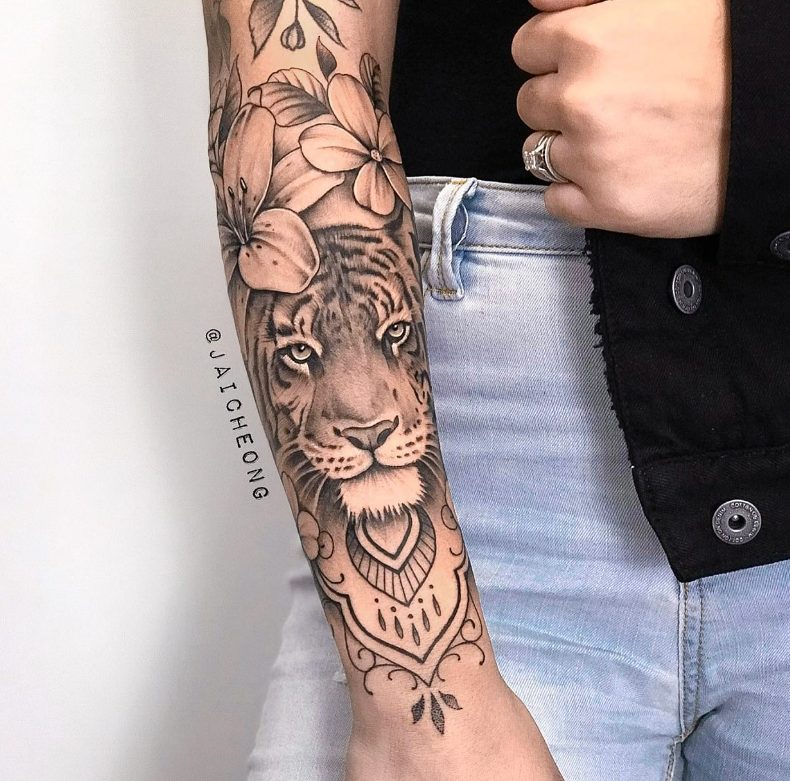 Experience The Captivating And Innovative Tattoo Art Of Jai Cheong: A Master Of Bold And Graphic Designs Infused With Nature, Geometry, And Surrealism.