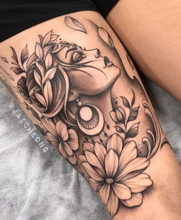 Experience The Captivating And Innovative Tattoo Art Of Jai Cheong: A Master Of Bold And Graphic Designs Infused With Nature, Geometry, And Surrealism.