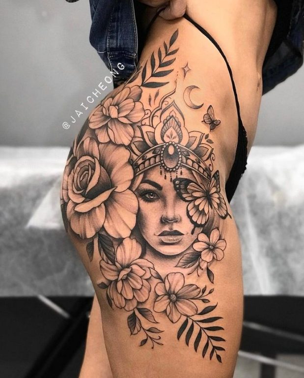 Experience The Captivating And Innovative Tattoo Art Of Jai Cheong: A Master Of Bold And Graphic Designs Infused With Nature, Geometry, And Surrealism.