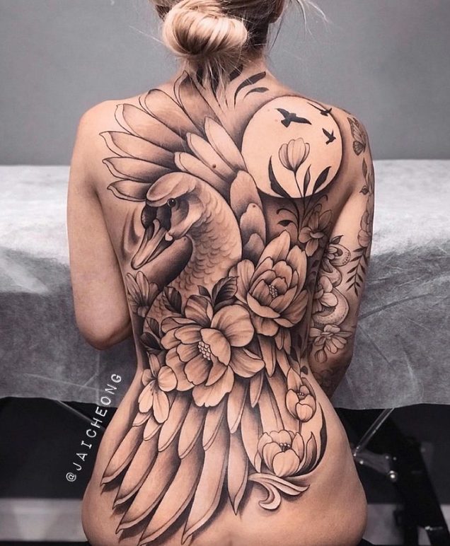 Experience The Captivating And Innovative Tattoo Art Of Jai Cheong: A Master Of Bold And Graphic Designs Infused With Nature, Geometry, And Surrealism.