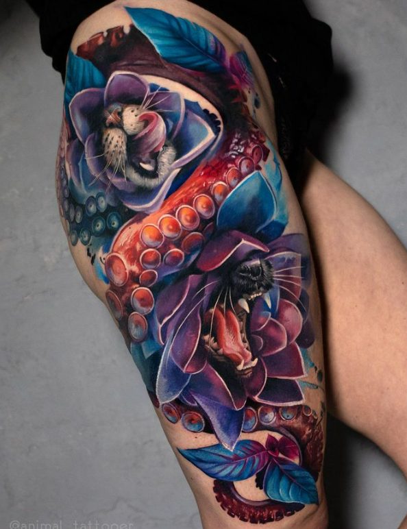 "Unleashing Creativity with Natasha ANIMAL: Discover the Stunning Designs of a Master Tattoo Artist".