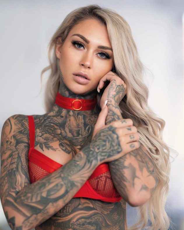 "Unveiling Daniela Bittner: The Bold and Captivating Model Redefining the Fashion Industry with Her Daring Tattoos and Fearless Attitude".