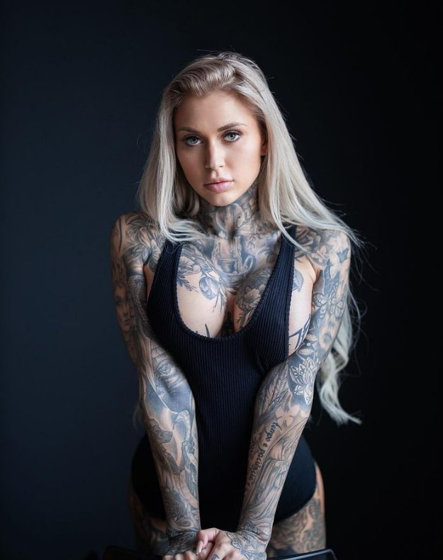 "Unveiling Daniela Bittner: The Bold and Captivating Model Redefining the Fashion Industry with Her Daring Tattoos and Fearless Attitude".