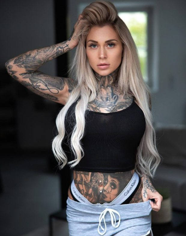 "Unveiling Daniela Bittner: The Bold and Captivating Model Redefining the Fashion Industry with Her Daring Tattoos and Fearless Attitude".