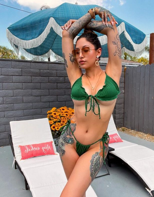 Beyond Traditional Beauty Standards: Celebrating The Personal Expression And Artistic Flair Of Misty Mason, The Tattooed Model And Advocate For Body Art.