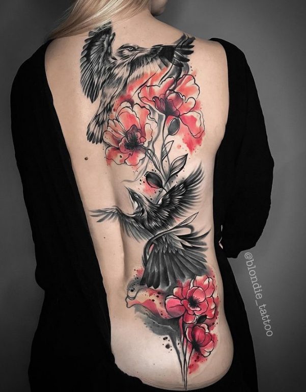 Albina Kruchinina's Inked Masterpieces: Exploring Her Stunning Tattoo Designs in Color, Black & Grey Realism, Watercolor, and Graphic Art.