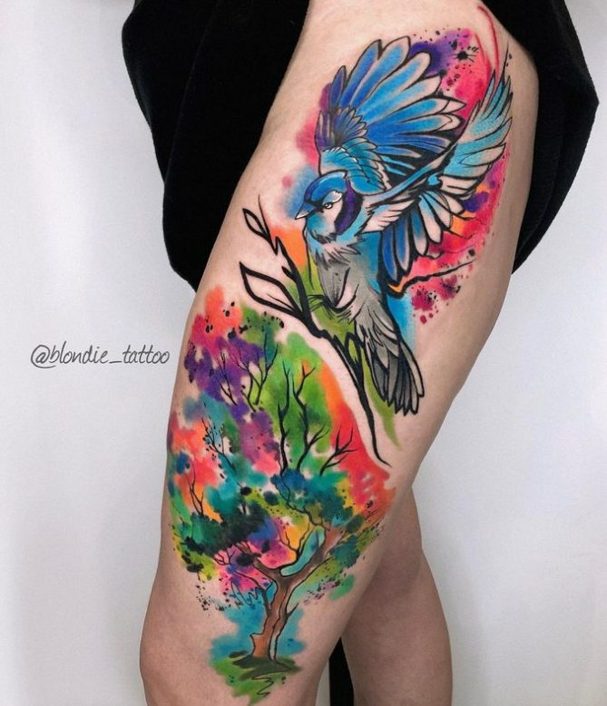 Albina Kruchinina's Inked Masterpieces: Exploring Her Stunning Tattoo Designs in Color, Black & Grey Realism, Watercolor, and Graphic Art.