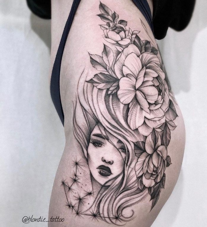 Albina Kruchinina's Inked Masterpieces: Exploring Her Stunning Tattoo Designs in Color, Black & Grey Realism, Watercolor, and Graphic Art.