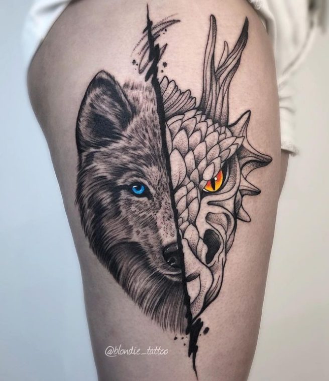 Albina Kruchinina's Inked Masterpieces: Exploring Her Stunning Tattoo Designs in Color, Black & Grey Realism, Watercolor, and Graphic Art.