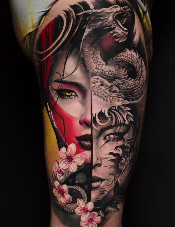 Discover the Stunning Tattoo Designs of Artist Sampaguita Jay: A Fusion of Traditional and Contemporary Techniques.