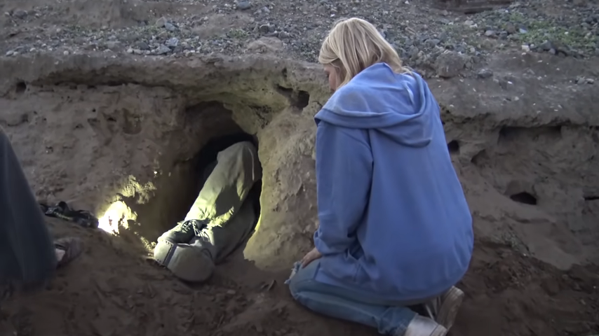 48 hours suffocating to rescue puppies living in a mountain cave 18 feet long