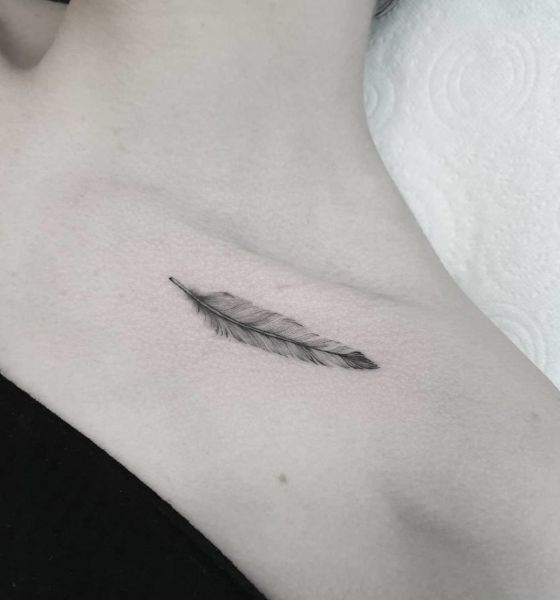 55 Attractive Collar Bone Tattoos Designs For Women 2023 - mysteriousevent.com