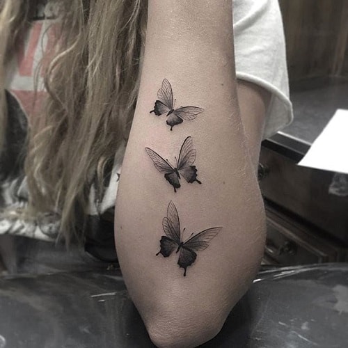 Flying Butterflies Tattoo
