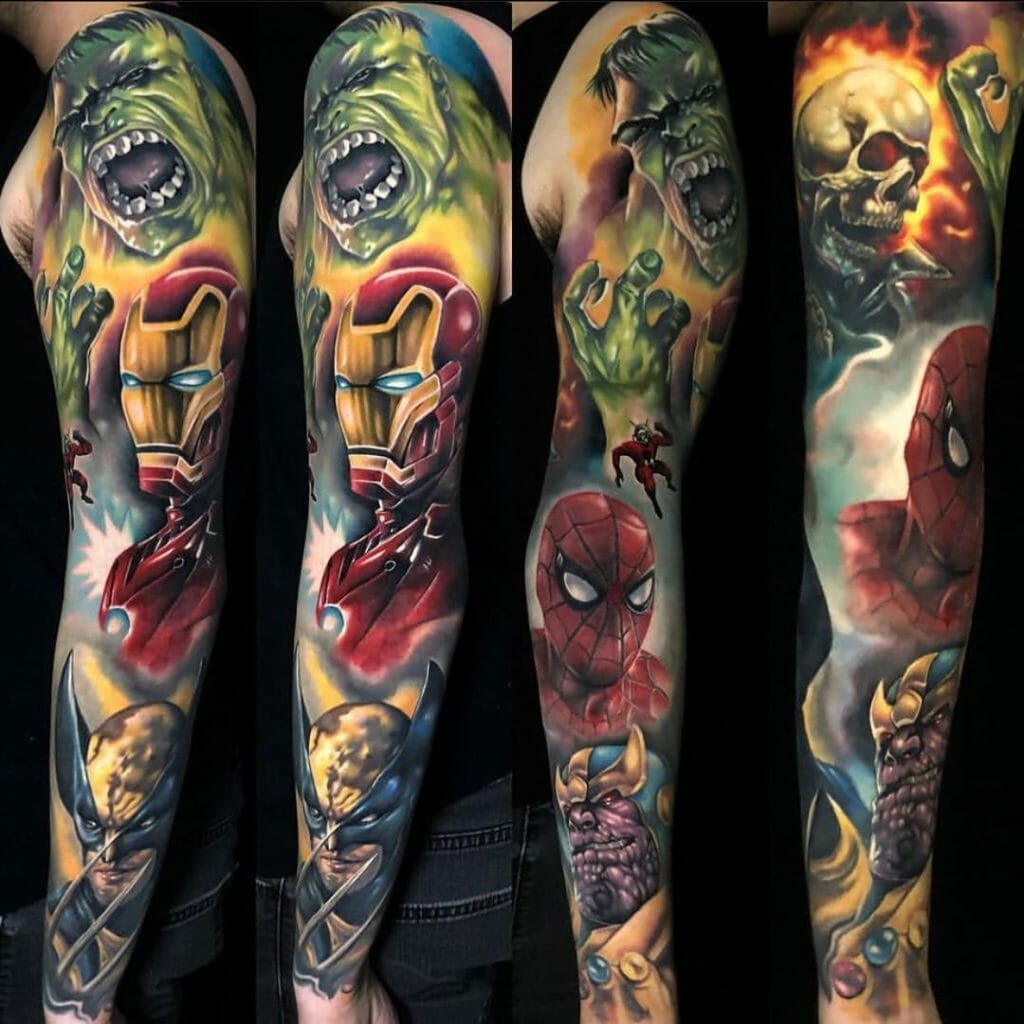 Top 100+ Marvel Tattoo Ideas [2023 Inspiration Guide] – exploretheworls.com