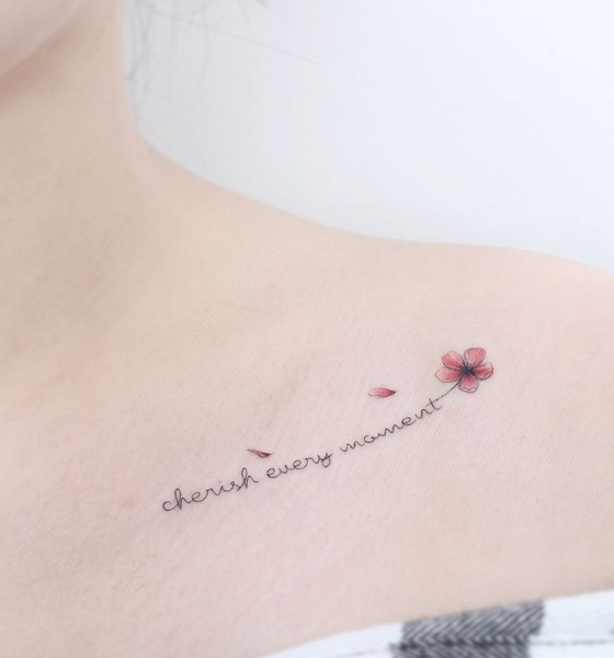 55 Attractive Collar Bone Tattoos Designs For Women 2023 - mysteriousevent.com