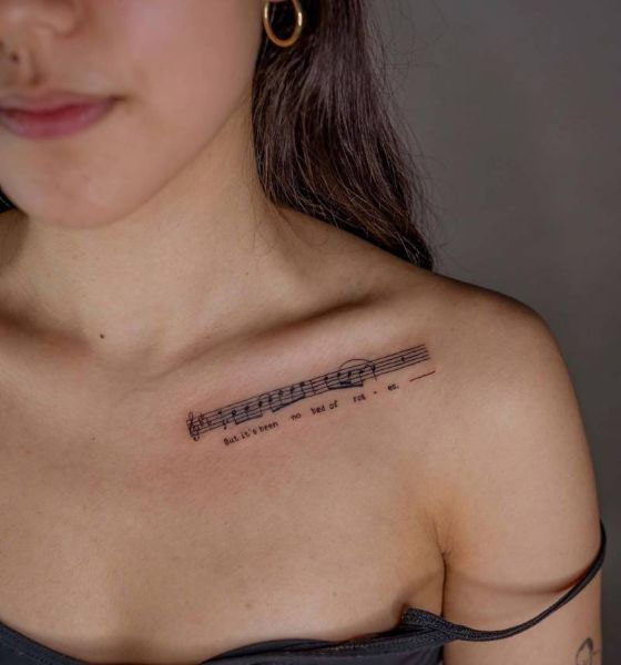 55 Attractive Collar Bone Tattoos Designs For Women 2023 - mysteriousevent.com