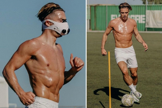 Jack Grealish looks hench as he trains topless in Greece after Man City star attends pal Conor Hourihane’s wedding