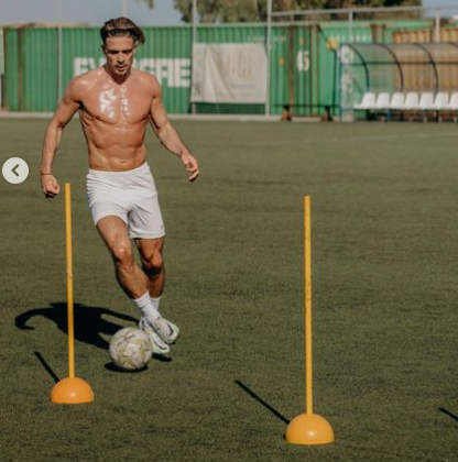 Jack Grealish looks hench as he trains topless in Greece after Man City star attends pal Conor Hourihane’s wedding