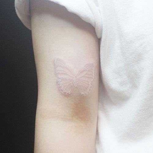 White Butterfly Tattoo