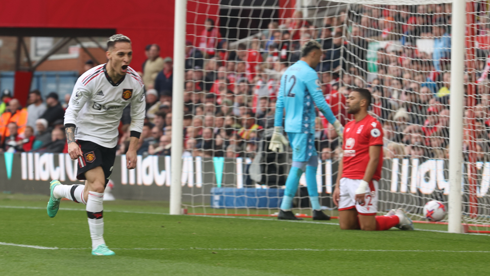 Manchester United fans spot Antony’s sudden change in facial expression when seeing Harry Maguire in goal celebrations