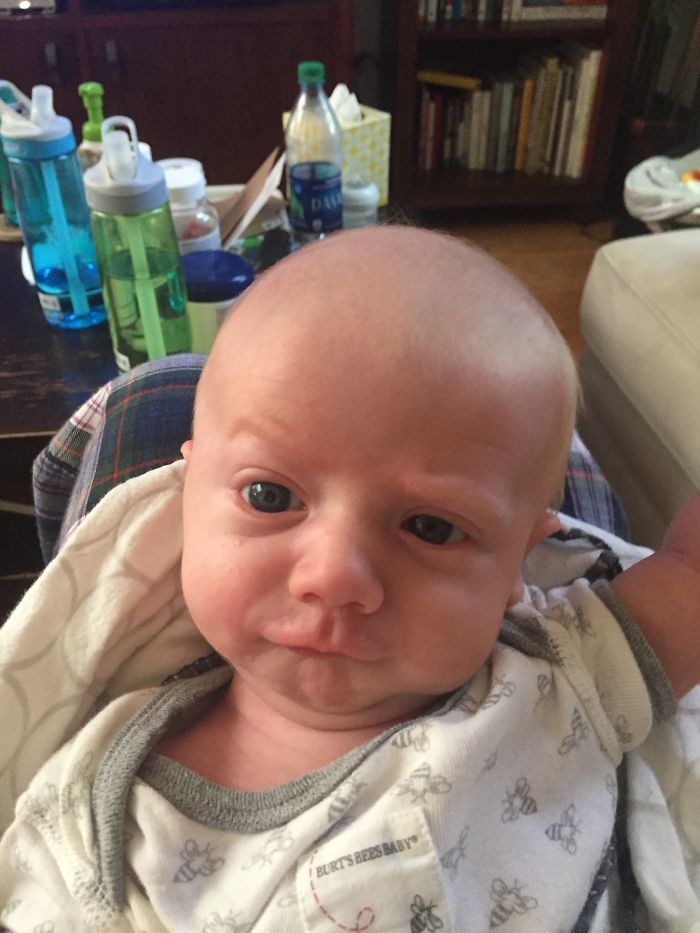 A series of new-born baby encounters: Very charismatic, "cool," and humorous