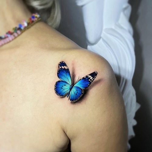 butterflies tattoo 3d