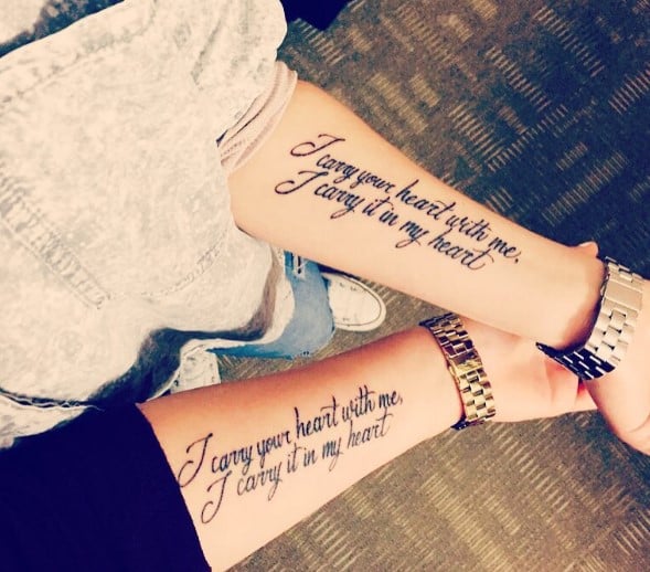 52+ Matching Sister Tattoos to Honor Your Unbreakable Bond - mysteriousevent.com