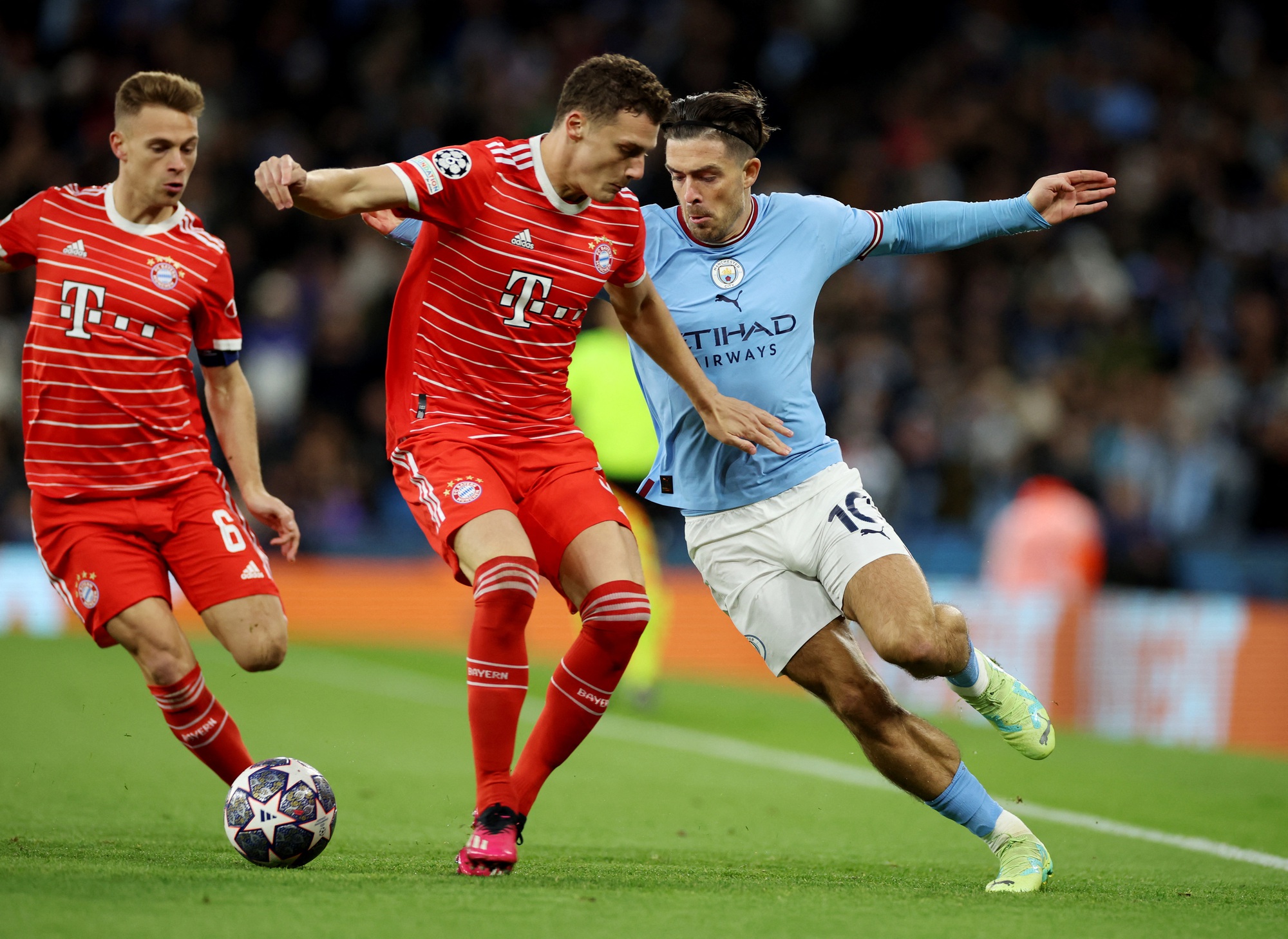 Man City vùi dập Bayern Munich, mơ vé bán kết Champions League - Báo Người lao động