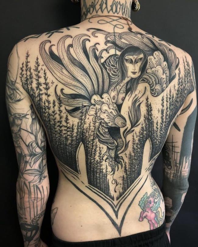 Suggestions of 50+ models of extremely tight back tattoos that cannot be missed