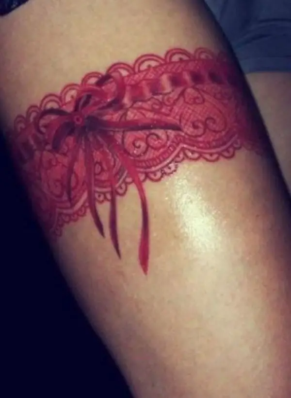 60+ Stunning Lace Tattoo Ideas for a Feminine and Fashionable Look - mysteriousevent.com