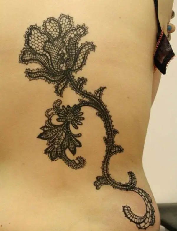 60+ Stunning Lace Tattoo Ideas for a Feminine and Fashionable Look - mysteriousevent.com