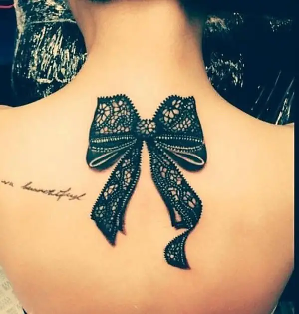 60+ Stunning Lace Tattoo Ideas for a Feminine and Fashionable Look - mysteriousevent.com