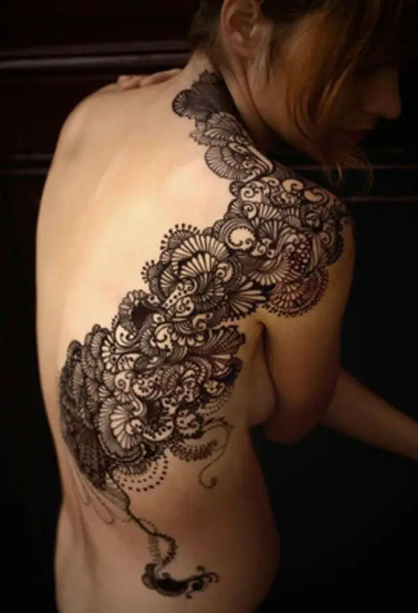 60+ Stunning Lace Tattoo Ideas for a Feminine and Fashionable Look - mysteriousevent.com