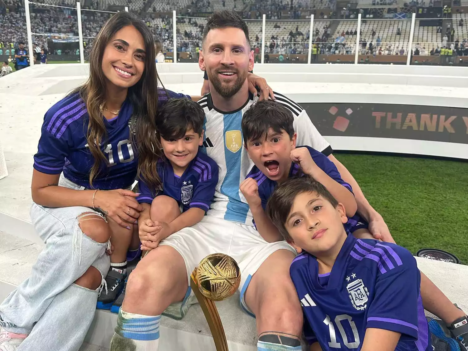 Extremely adorable pictures of Messi's angels wearing designer clothing - movingworl.com