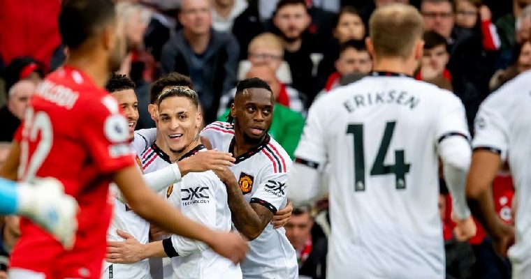 Manchester United fans spot Antony’s sudden change in facial expression when seeing Harry Maguire in goal celebrations