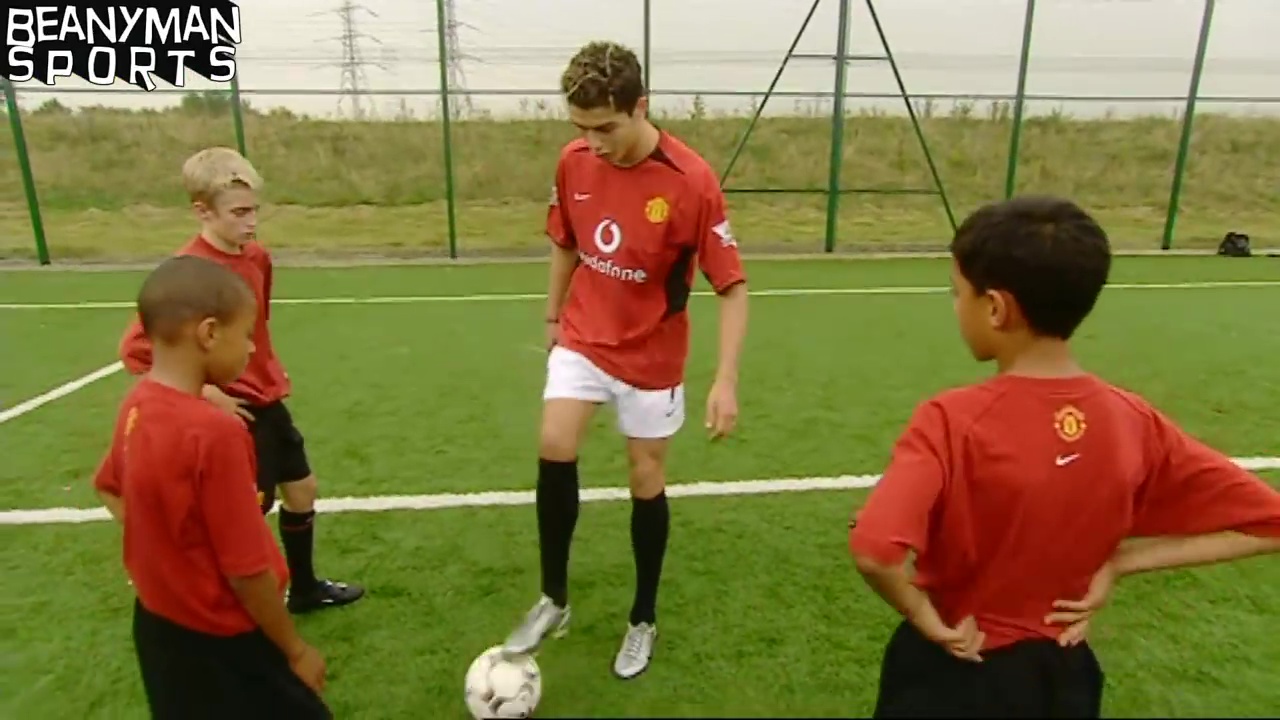 An 18-year-old Cristiano Ronaldo coach a young Jesse Lingard at Manchester United and prepare to feel nostalgic