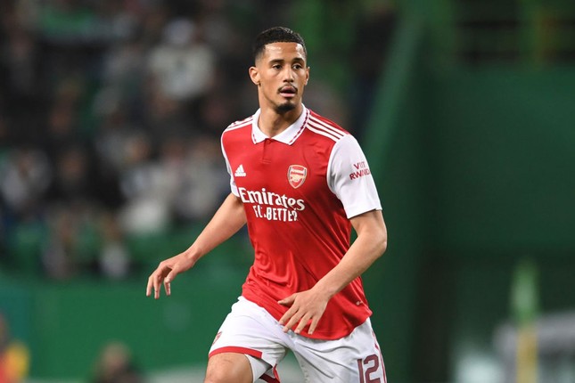 William Saliba is prepared to risk further aggravating his back injury to return for Arsenal's title run-in... as the French defender races to be fit for the Gunners' huge game at Man City