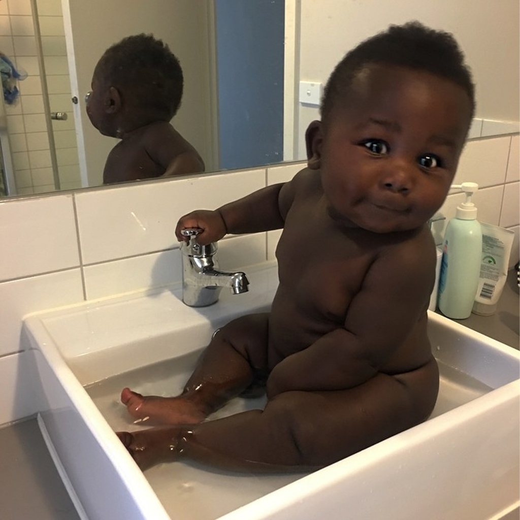 Young Mother Celebrates Her Adorable Baby With the Most Gorgeous Black Skin