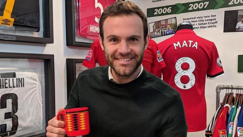 Juan Mata unites football and art for Manchester exhibition