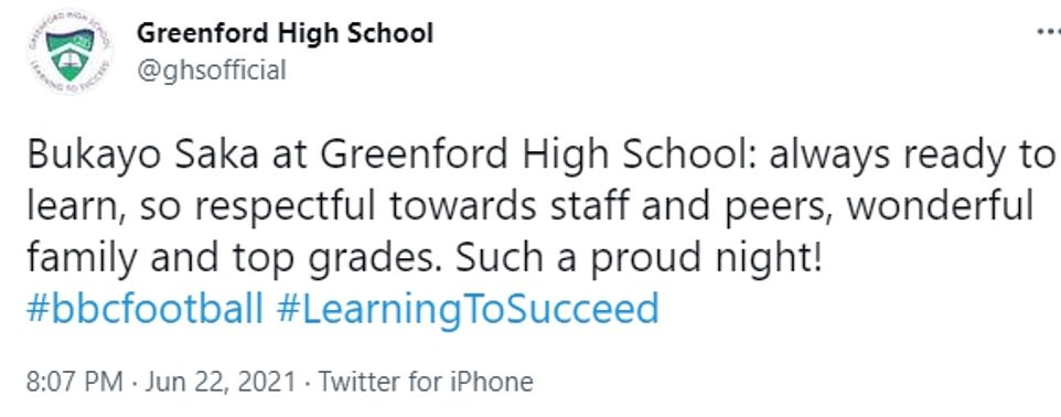 His school are rightly proud of the heights their forмer student has reached