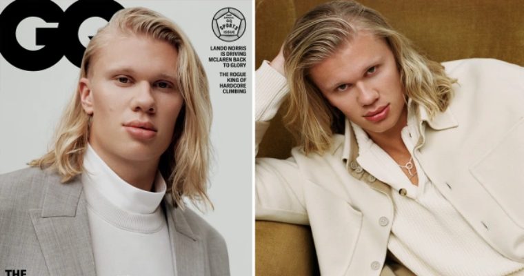 ERLING HAALAND lets his long blonde hair down for the front cover of the latest GQ magazine and reveals meditation secret to success