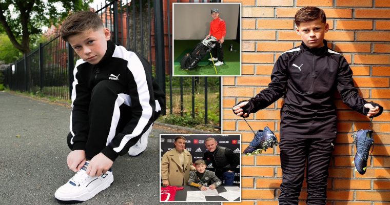 "Like father, like son": Kai Rooney is on the path of a legendary father when creating a brand at the age of 13