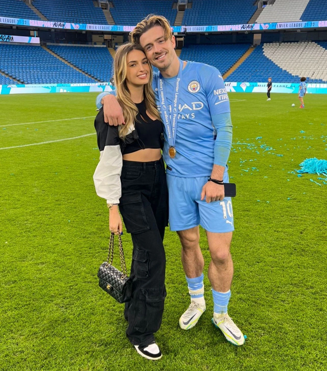 Jack Grealish pictured with model girlfriend Sasha Attwood has amassed a huge fortune