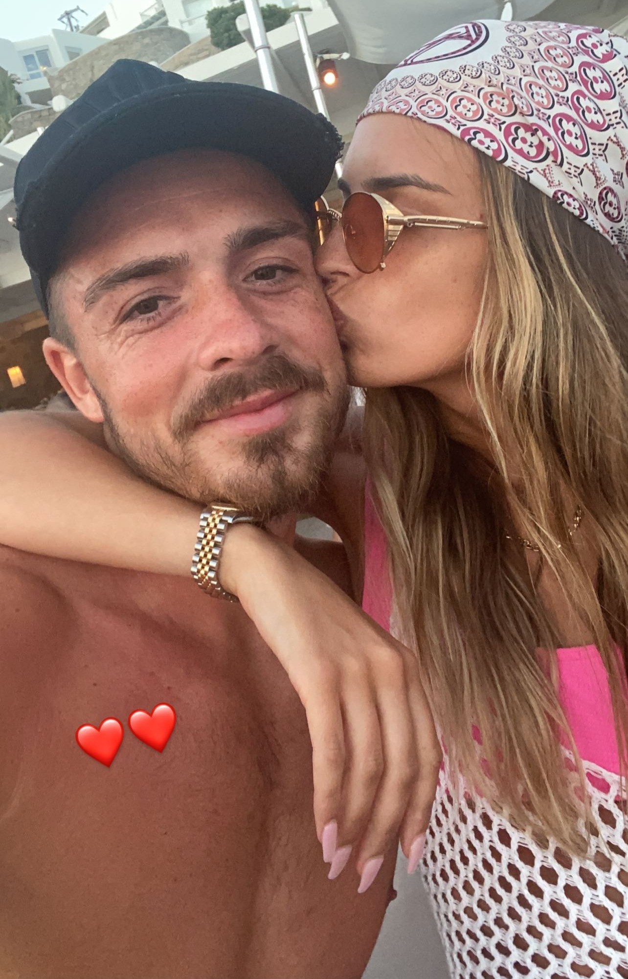 Grealish shared this snap of the couple on Valentine's Day earlier this year