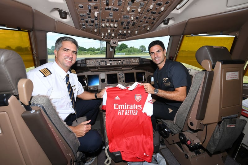 Arteta became a co-pilot on a plane while inside Arsenal's stunning $250 million private jet.