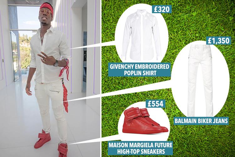 Ex Man Utd, Paul Pogba likes to splash his cash on luxury labels as fashionista