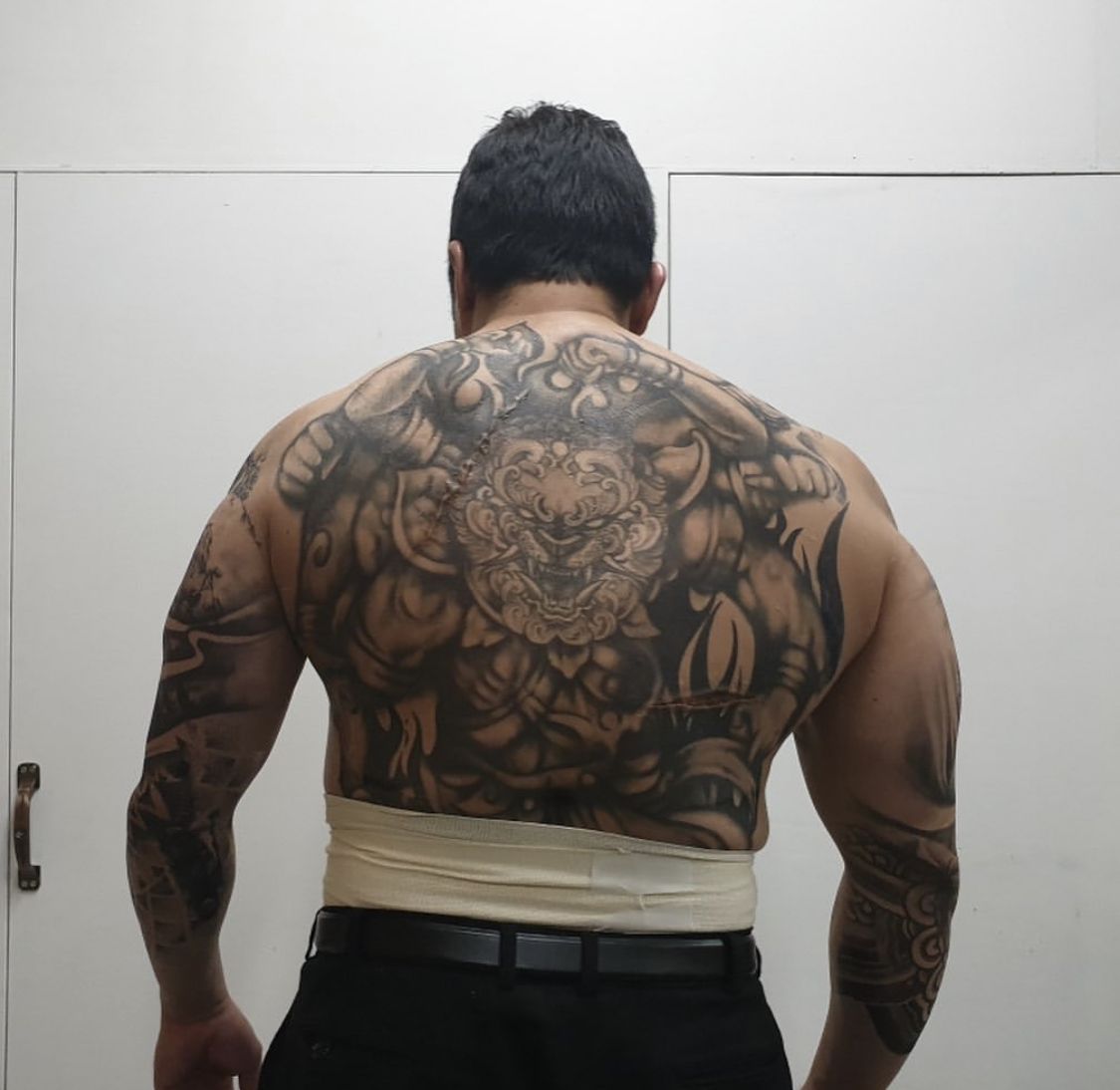 Tattoo Korea | Gangster tattoos, Ma dong-seok, Back tattoos for guys upper