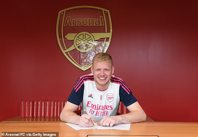 Arsenal goalkeeper Aaron Ramsdale signs new four-year contract which DOUBLES his wages to £120,000-a-week after impressive season... with boss Mikel Arteta 'also set to wrap up longer deal for Gunners star Bukayo Saka'