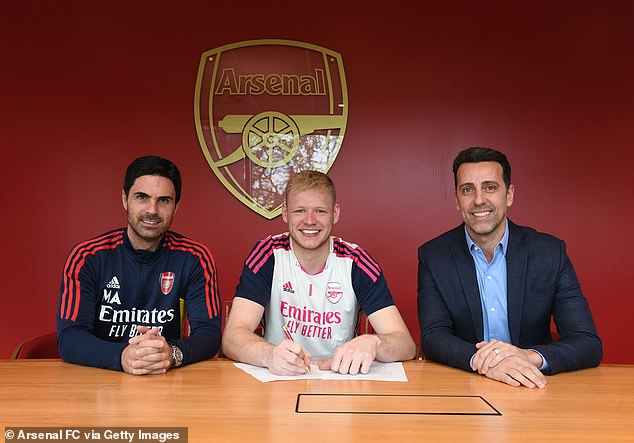 Arsenal goalkeeper Aaron Ramsdale signs new four-year contract which DOUBLES his wages to £120,000-a-week after impressive season... with boss Mikel Arteta 'also set to wrap up longer deal for Gunners star Bukayo Saka'