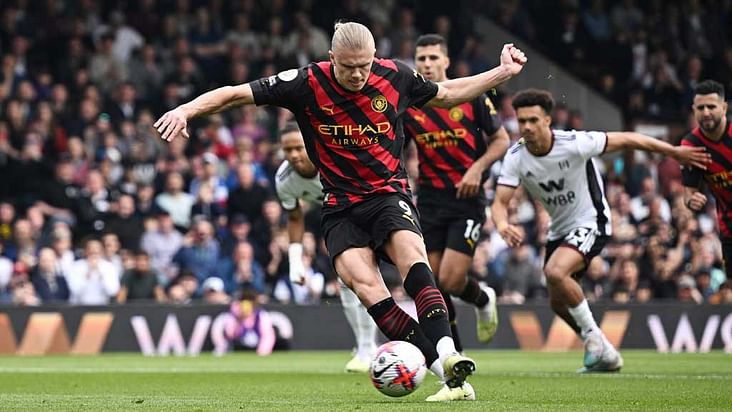 Man City beat Fulham to go top as Haaland equals another record